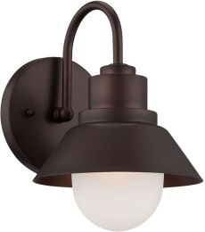 Astro 1-Light Modern Outdoor Wall Mount in Architectural Bronze 