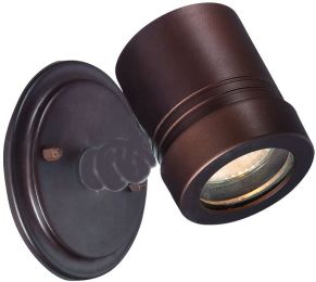 Cylinders Collection Wall-Mount 1-Light Outdoor Architectural Bronze Light Fixture 