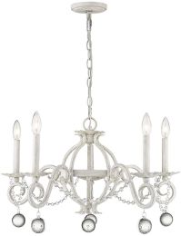 Callie Chandelier (5 Light - Country White) 