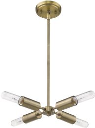 Perret Convertible Pendant (4 Light - Aged Brass) 