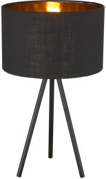 Morenci Table lamp (1 Light - Matte Black and Black) 