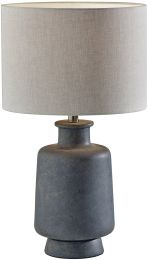 Skylar Table Lamp (Weathered Grey Ceramic) 