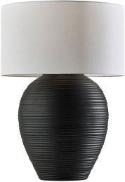 Drew Table Lamp (Matte Black Ceramic) 