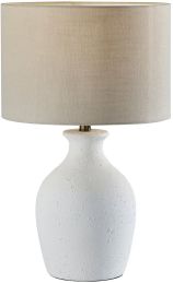 Margot Table Lamp (White Textured Ceramic) 