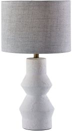 Noelle Table Lamp (White Textured Ceramic) 