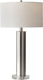 Ezra Table Lamp (Brushed Steel) 