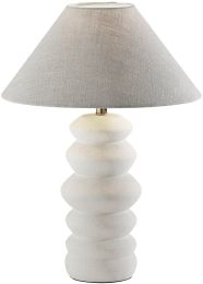 Marcey Table Lamp (Matte Off-White Ceramic) 