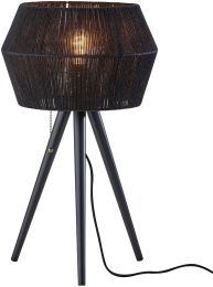 Montana Table Lamp (Black Wood) 
