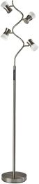 Cyrus Floor Lamp (Brushed Steel - LED with Smart Switch) 