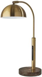 Bolton Desk Lamp (Antique Brass - LED with Smart Switch) 