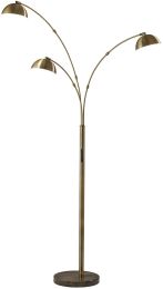 Bolton Arc Lamp (Antique Brass - LED 3-Arm with Smart Switch) 