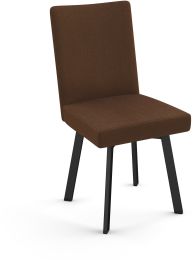 Elmira Dining Chair (Cinnamon Brown with Black Base) 