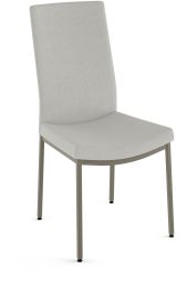 Torres Dining Chair (Pale Grey & Beige with Grey Base) 