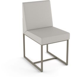 Derry Dining Chair (Light Grey with Grey Base) 