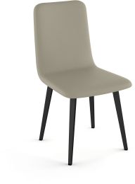 Watson Dining Chair (Greige with Black Base) 