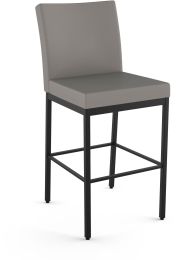 Perry Plus Bar Stool (Taupe with Black Base) 