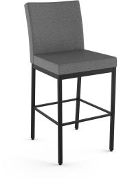 Perry Plus Counter Stool (Grey with Black Base) 