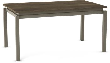 Mylos Dining Table (Greenish Brown with Grey Base) 