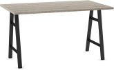 Fowler Dining Table (Grey Beige & Black) 