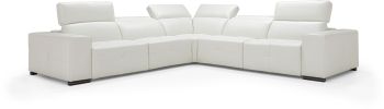 Camilla Motion Sectional (White) 