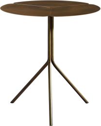 Ivy Tripod Side Table (Antique Brass Bronze) 