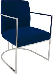 Loom Arm Chair (Blue Velvet) 