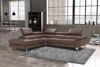 Natalia Adjustable Sectional (Right - Brown) 