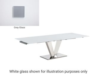 Otello Extendable Dining Table (Grey) 