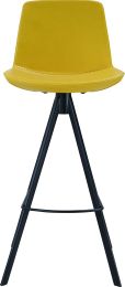 Sandy Counter Stool (Yellow with Metal Base) 