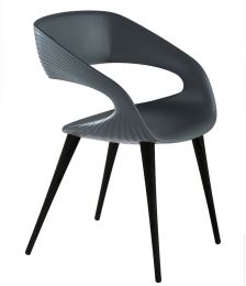 Shape Chair (Grey with Charcoal Legs) 