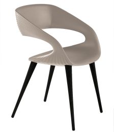 Shape Chair (Tan with Charcoal Legs) 