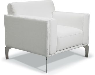 Vania Chair Leather (White) 