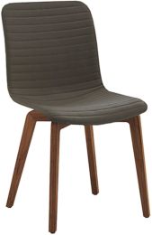 Vela Chair (Set of 2 - Grey with Walnut Back) 