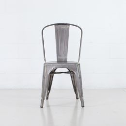 Rochelle Stackable Side Chair (Set of 2 - Gunmetal) 