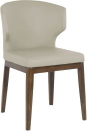Cabo Chair (Taupe With Solid Wood Base) 