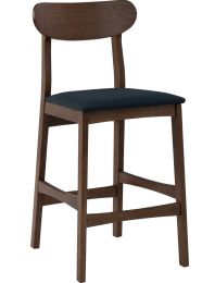 Lennox Counter Chair (Set of 2 - Cocoa & Navy) 