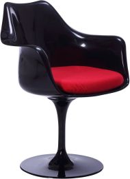 Maisie Armchair (Black & Red) 