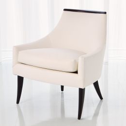 Boomerang Chair (White Leather) 