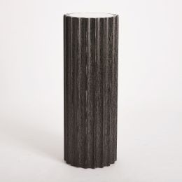 Reflective Column Pedestal (Black Cerused Oak) 