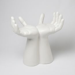 Hands Stool (Matte White) 