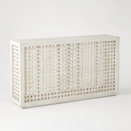 Driftwood Lattice Console 