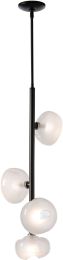 Ume Vertical Pendant (Oil Rubbed Bronze & Frosted Glass) 