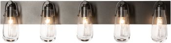 Eos 5-Light Bath Sconce (Oil Rubbed Bronze & Clear Glass) 