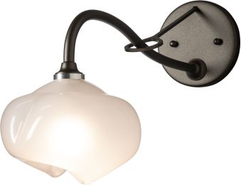 Ume 1-Light Long-Arm Sconce (Oil Rubbed Bronze & Frosted Glass) 