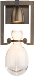 Apothecary Sconce (Dark Smoke & Clear Glass) 