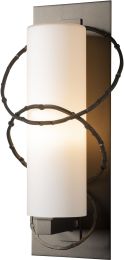 Olympus Outdoor Sconce (Large - Coastal Oil Rubbed Bronze & Opal Glass) 