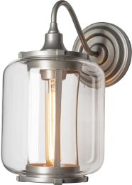 Fairwinds Outdoor Sconce (Coastal Burnished Steel & Clear Glass) 