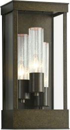 Portico Outdoor Sconce (Coastal Bronze & Seeded Clear Glass) 