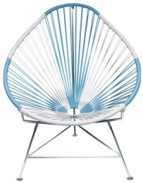 Acapulco Chair (Argentina Weave on Chrome Frame) 