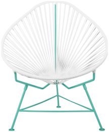 Acapulco Chair (White Weave on Mint Frame) 